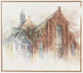 33127 Gezicht op de Janskerk (Janskerkhof) te Utrecht.01-01-1988-31-12-1988